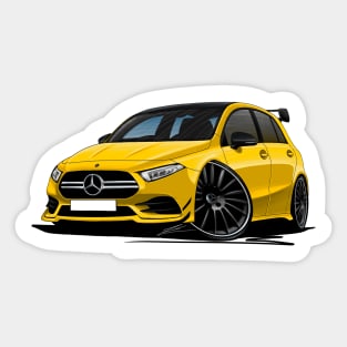 Mercedes A35 AMG Yellow Sticker